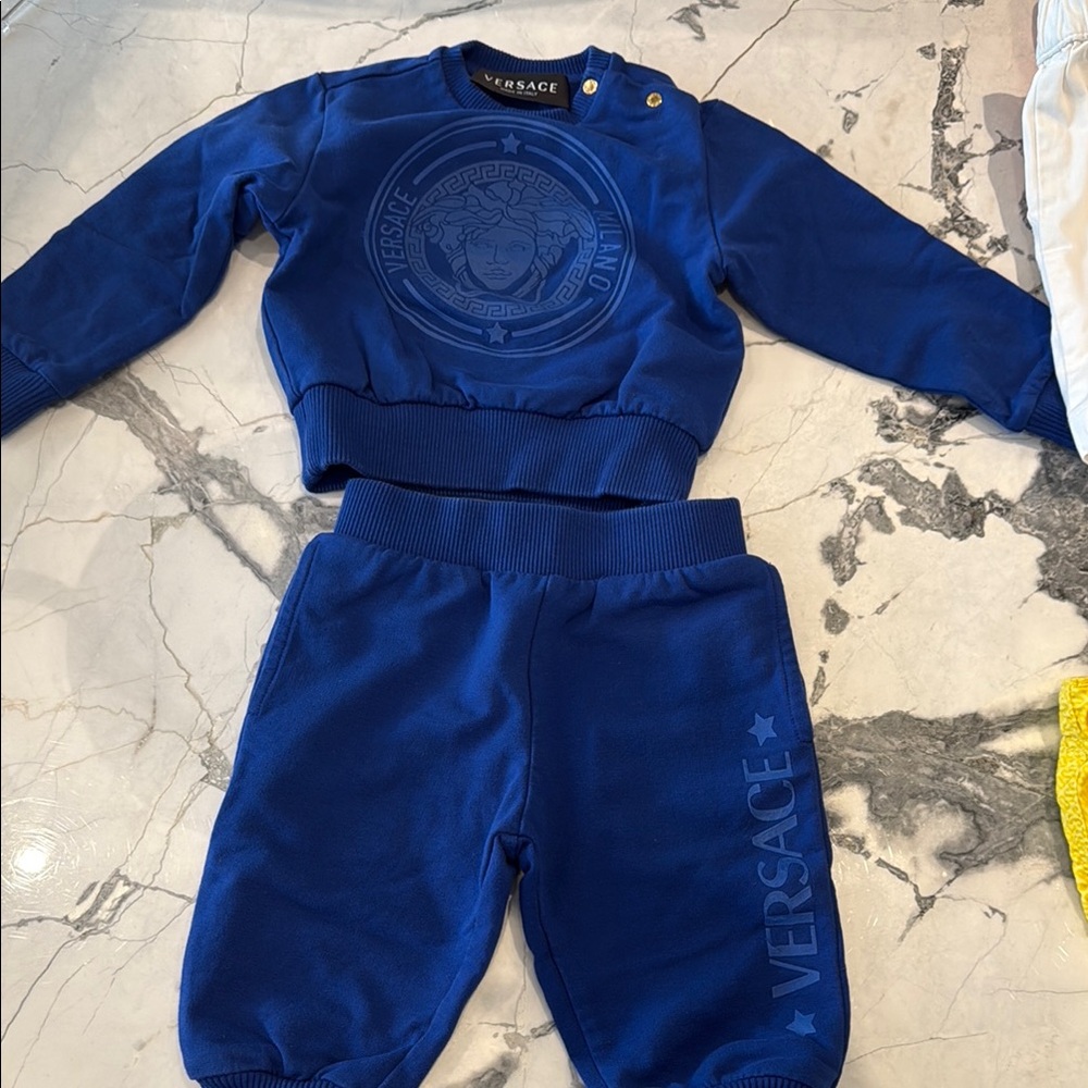 Versace Kids Matching Set in Blue